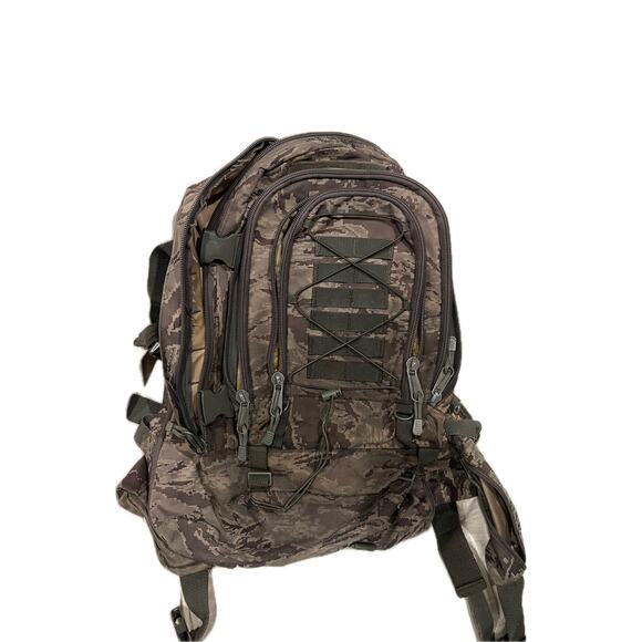 Mercury Green Brown Camo XL Tactical Backpack - Picture 1 of 5